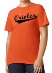 Franklin Township Little League 7/8 Kid Pitch Orioles tshirt