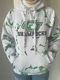 Badger brand Shamrocks reverse tie dye Hoodie