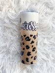 Custom leopard print tumbler